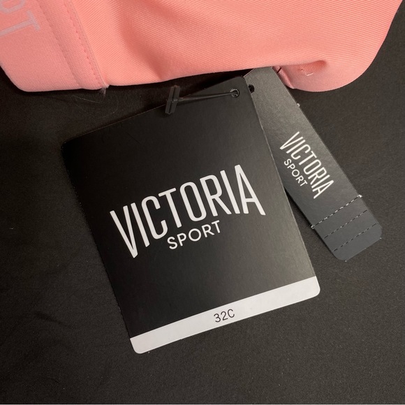 Victorias Secret Incredible Lightweight Sports Bra Pink Peach 32C Medium Support - Picture 5 of 8